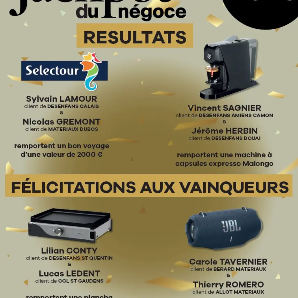 RESULTATS JACKPOT DU NEGOCE 2025, une actualité STARMAT